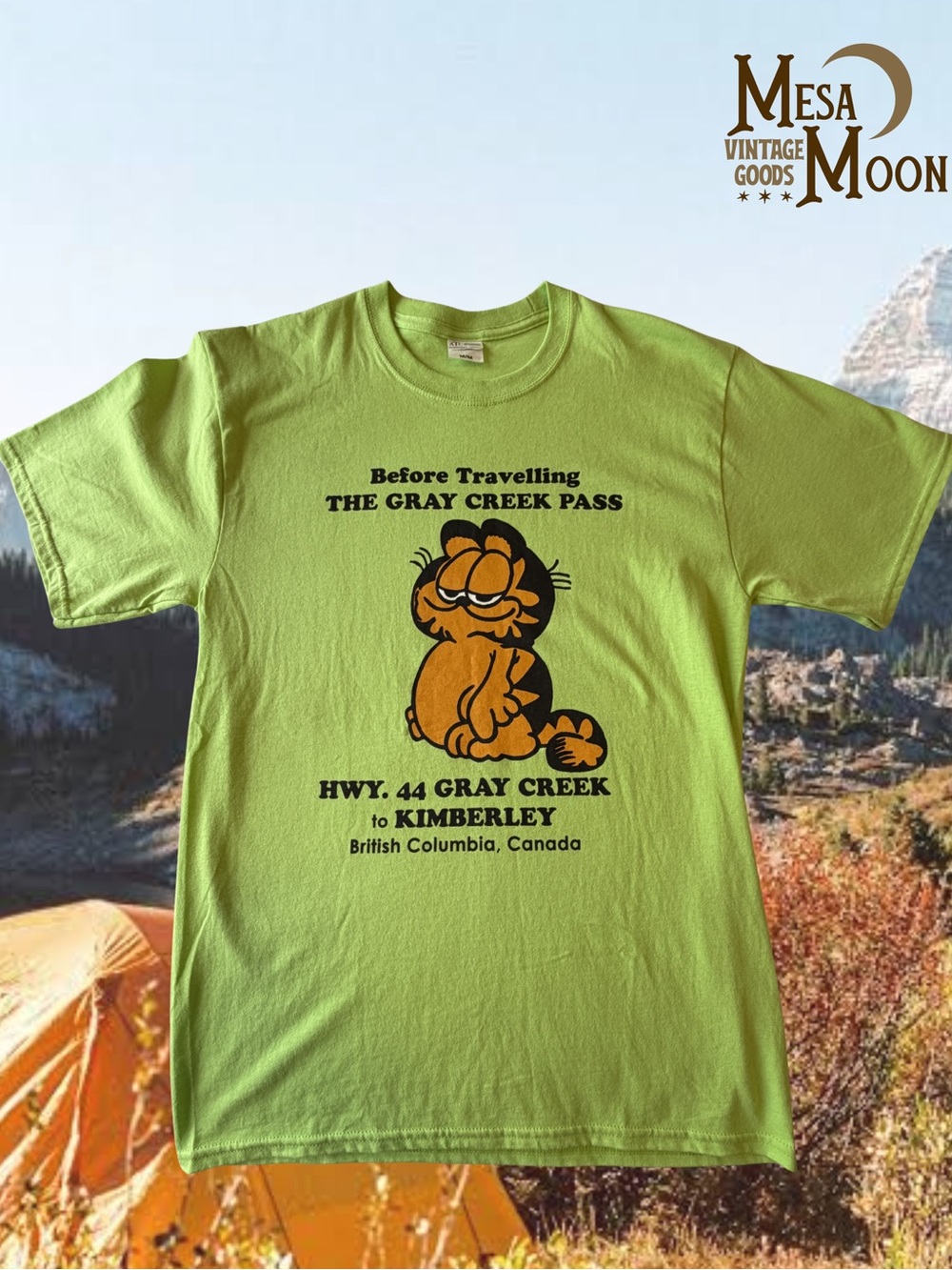 Vintage Garfield Gray Creek Pass Graphic T-Shirt